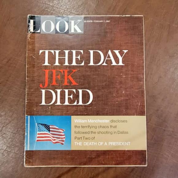 Vintage Look Magazine February 7, 1967 The Day JFK Died - Picture 1 of 6